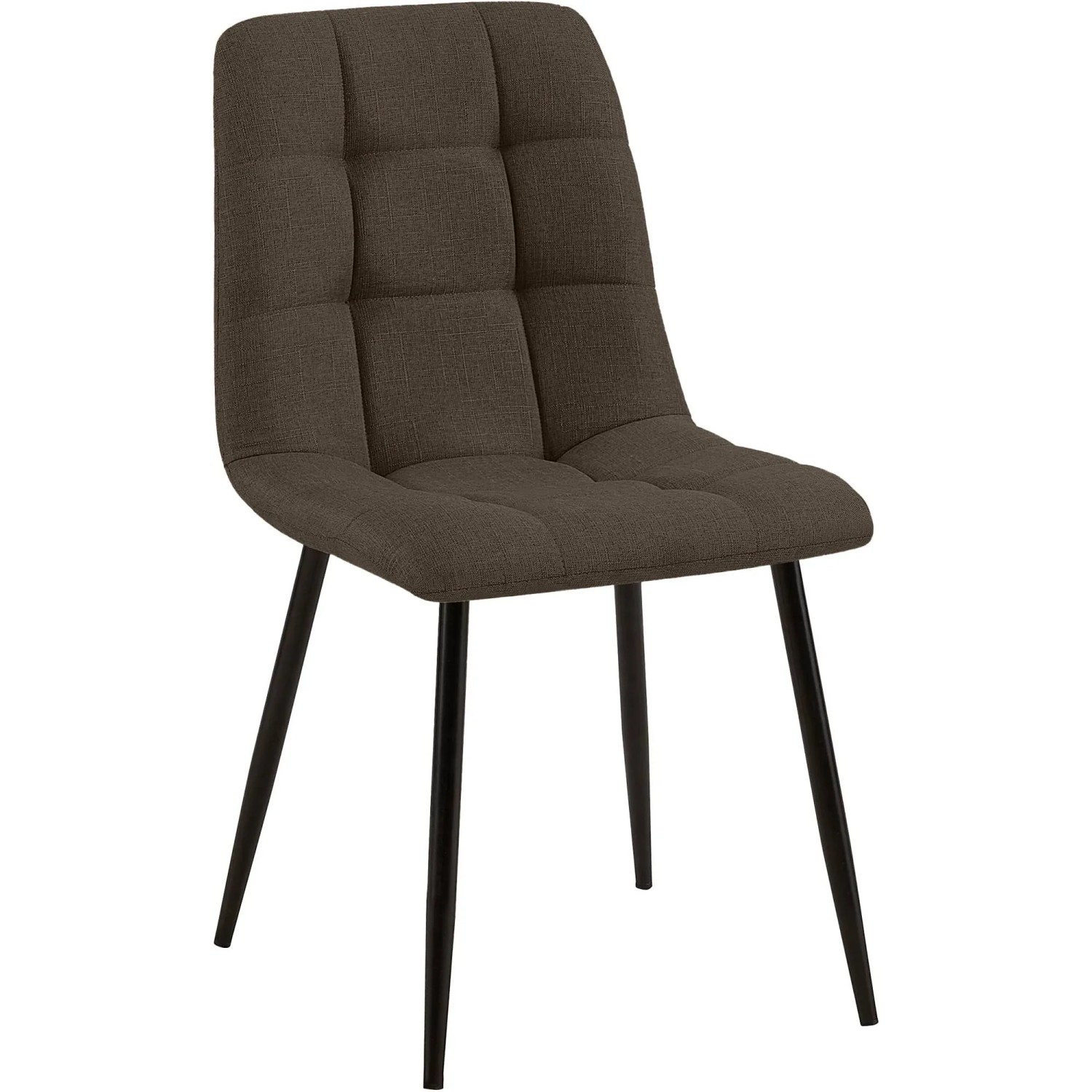 DELUKE Esszimmerstuhl FIGAD Stoff Braun 45x55x84cm Essstühle Esszimmerstühle Küchenstühle Wohnzimmerstühle