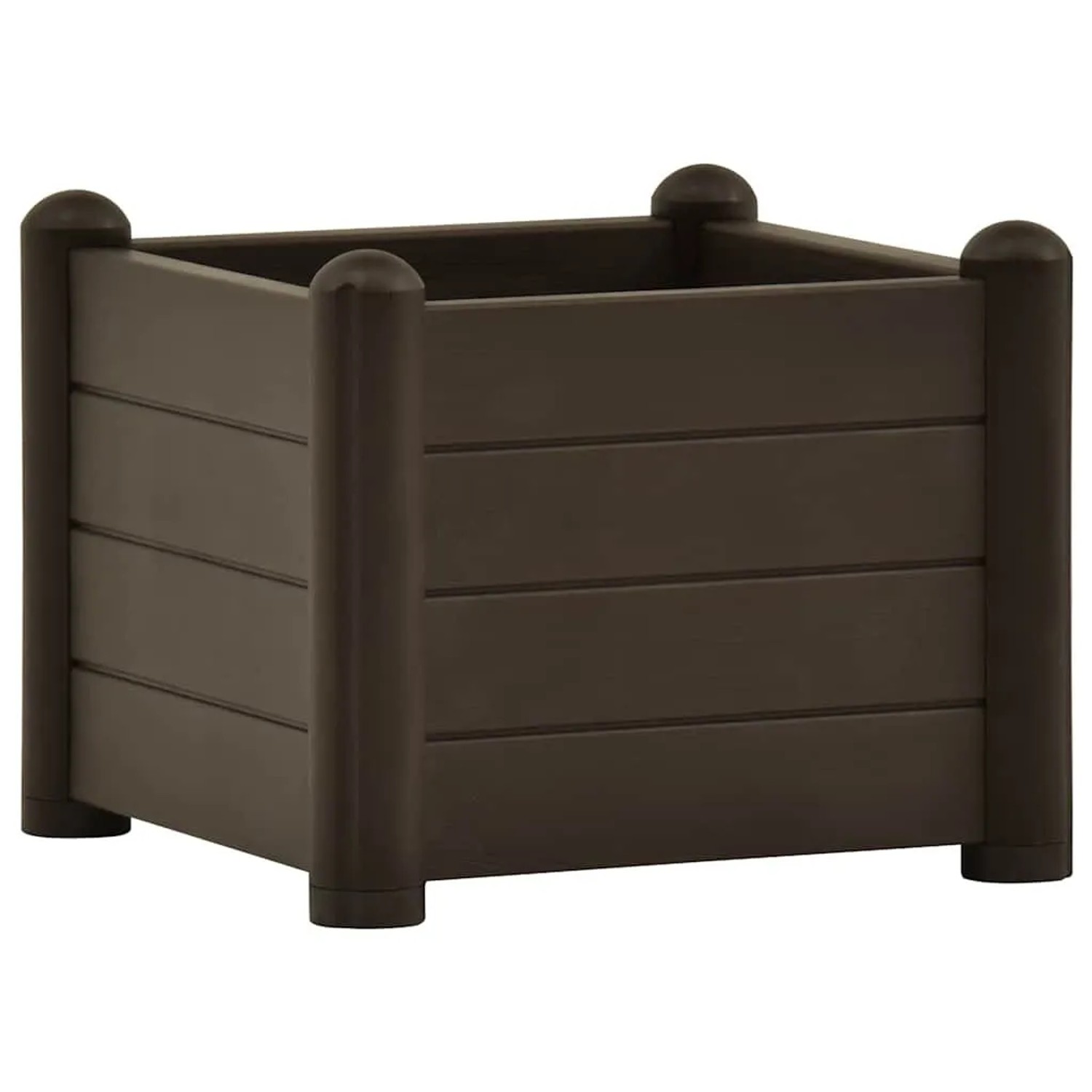 vidaXL Garten-Hochbeet PP Mokka 43x43x35 cm 313972