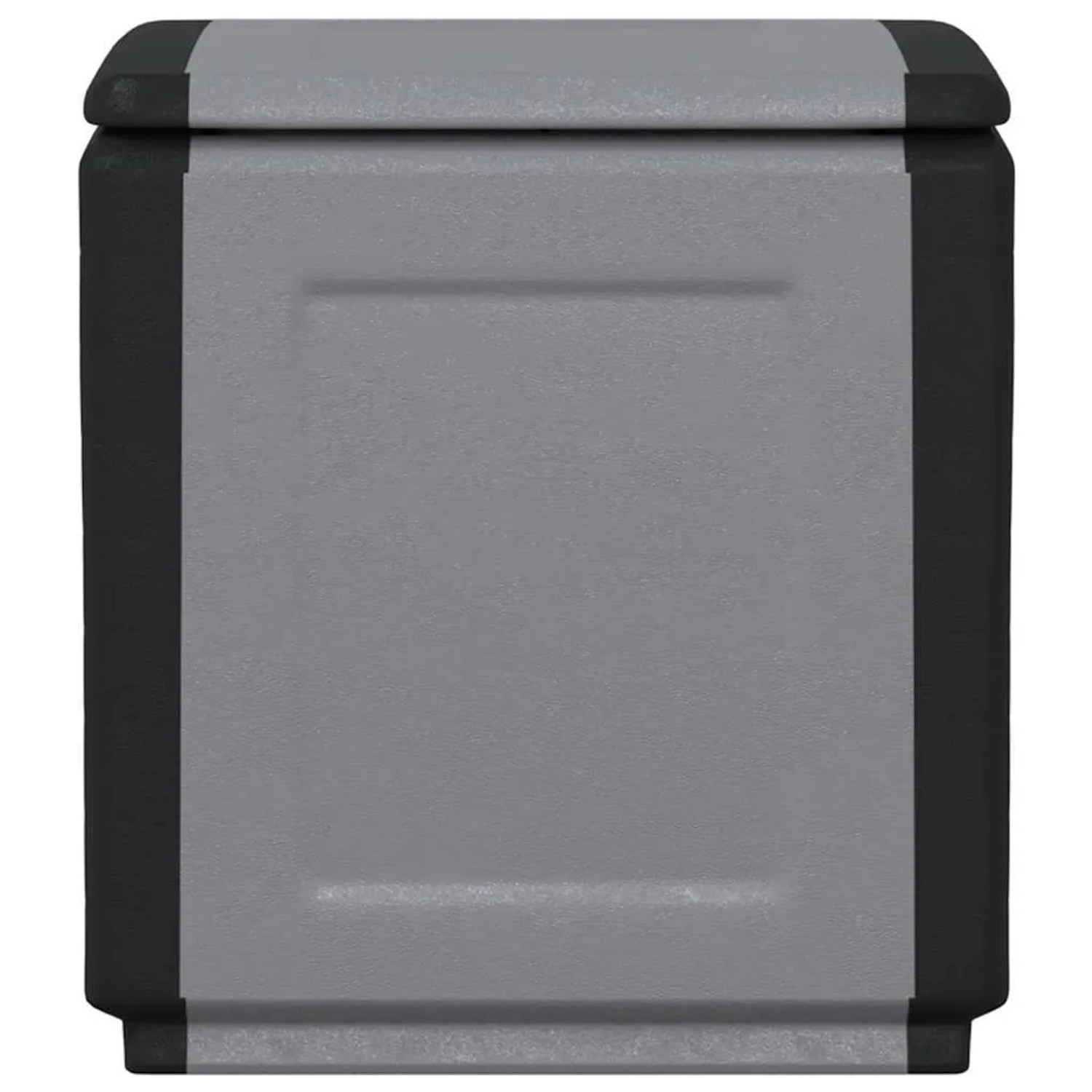 Furnicato Garten-aufbewahrungsbox 54x53x57 Cm 130 L Dunkelgrau Schwarz