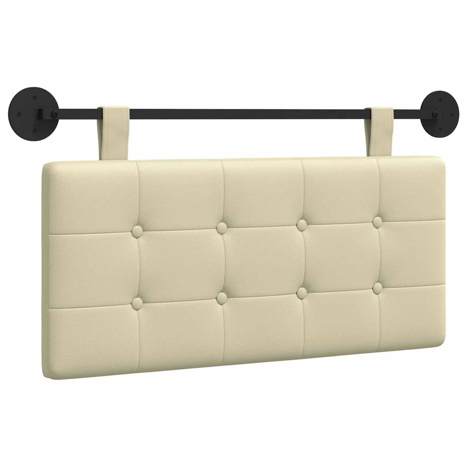vidaXL Hängevorderseite Wandmontiert Creme 100 x 55 x 5 cm Kunstleder 42031877