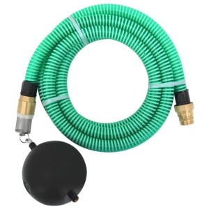 vidaXL Saugschlauch mit Messing-Anschlüssen Grün 10 m PVC 151047