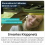 Detailaufnahme des smarten Klappnetzes vom Zero Gravity Trampolin mit einfacher Montage.
