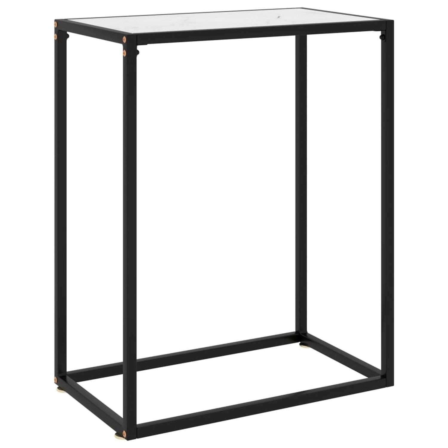 vidaXL Konsolentisch Weiß 60x35x75 cm Hartglas 322805