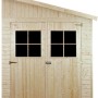 Timbela Gartenhaus M339A+M339G, 6m², mit Doppeltür und Fenster. Holz-Gartenhaus für Gartengeräte.