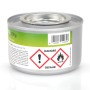 Dose Flambiol Firegel Brennpaste zum Warmhalten von Speisen, silberfarben.
