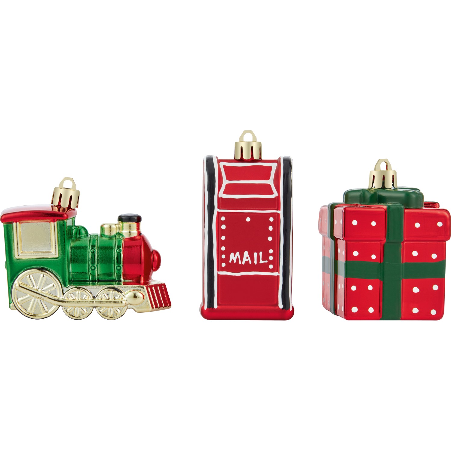 Baumschmuck Kunststoff-Anhänger 3er-Set