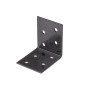 Alberts Duravis Winkelverbinder, 50x50x40 mm, Schwarzdiamant, Duplexbeschichtung, mit Löchern.