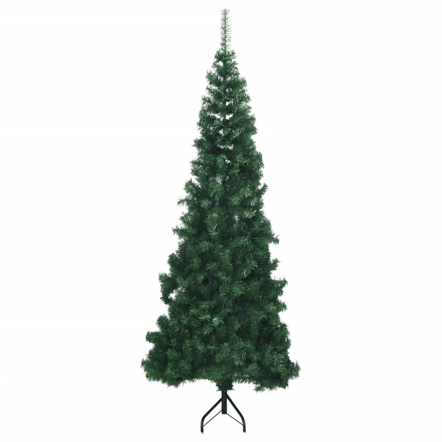 vidaXL Künstlicher Eck-Weihnachtsbaum Grün 240 cm PVC 329166