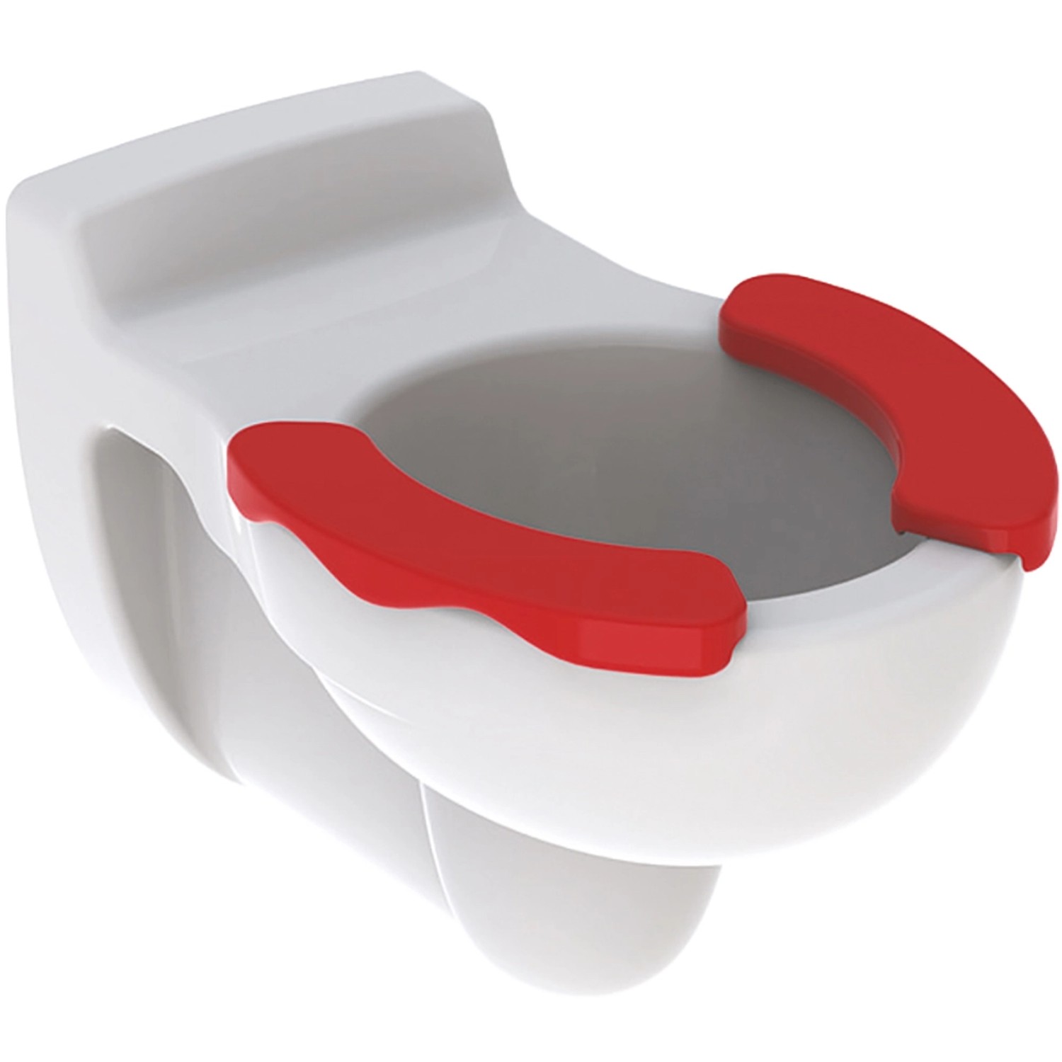 Geberit Wand-WC Bambini Tiefspüler Spülrand Sitzauflagen Weiß-Rot