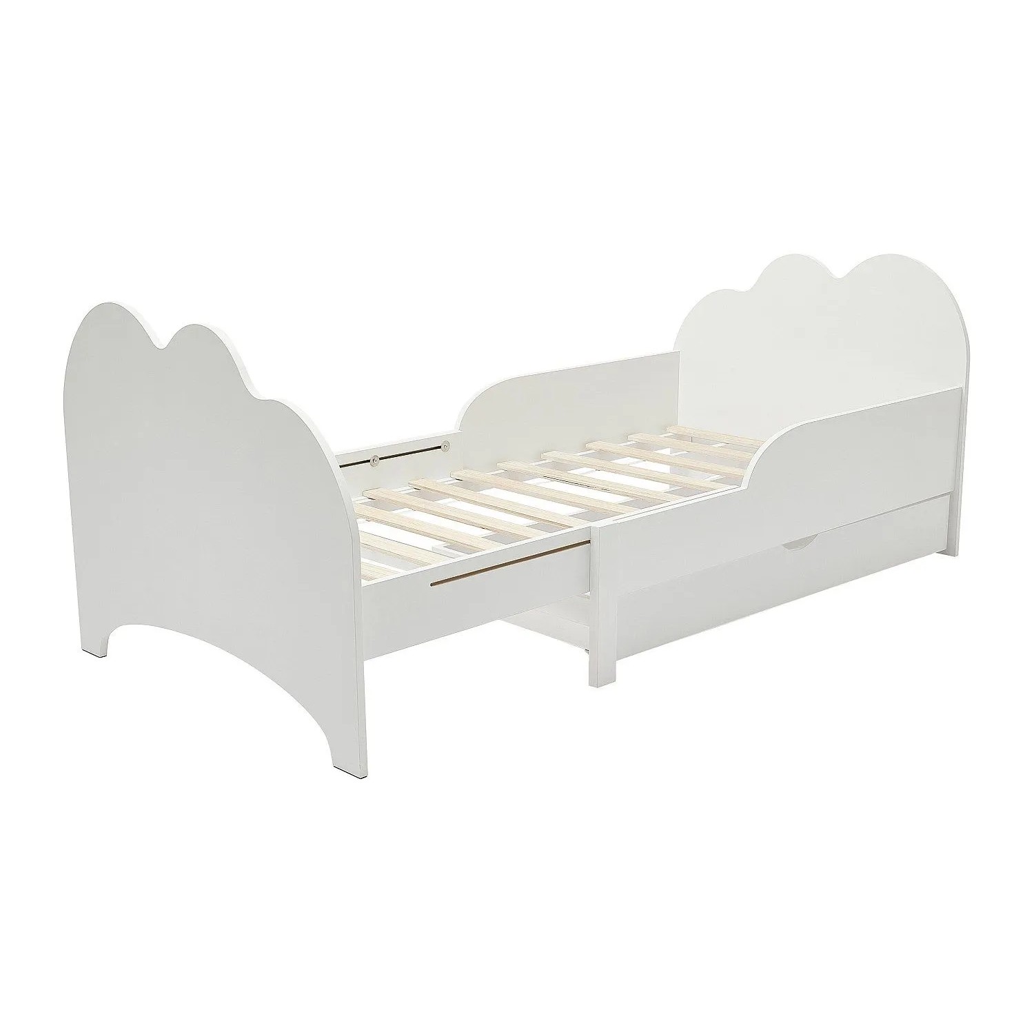Vente-unique Mitwachsendes Kinderbett Teonia Weiß 205 cm