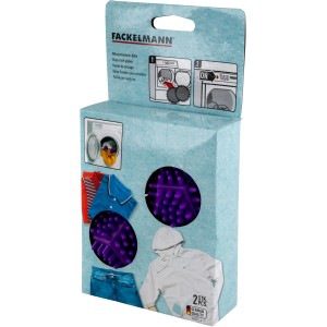 Fackelmann Trocknerbälle Fluffy Berry, 2er-Pack, für flauschige Wäsche im Trockner.