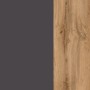 Detailaufnahme: Held Möbel Einzelwaschtisch Bari, 80 cm, Grau Matt, Holzstruktur