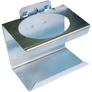 Güde Runddosenhalter 1-fach, silberfarben, für Lochwandsysteme zur Werkzeugaufbewahrung.