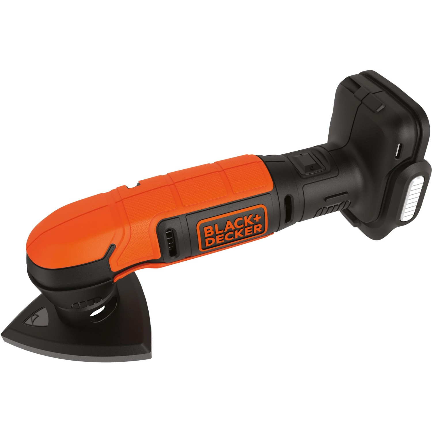 Black+Decker Akku-Deltaschleifer BDCDS12N, 12 V, in Schwarz und Orange. Ideal zum Schleifen von Ecken und Kanten.