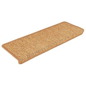 vidaXL Stufenmatten Selbstklebend Sisal-Optik 30 Stk 65x21x4cm Orange 3365889
