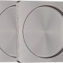Quadratische Griffmuscheln in Edelstahl-Optik zum Kleben für Glas- und Schiebetüren.