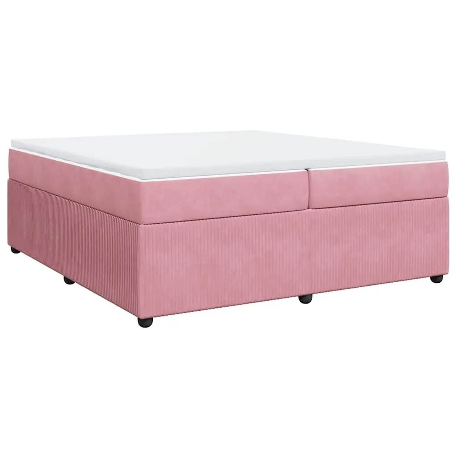 vidaXL Boxspringbett mit Matratze Rosa 200x200 cm Samt 3285667 günstig online kaufen