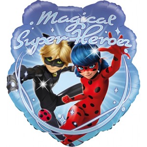 Party Factory Folienballon Miraculous (Ø 45cm) mit Magical Super Heroez Motiv 3.