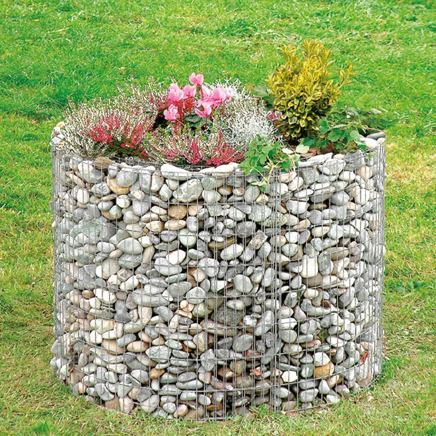Gabionen Hochbeet Rund