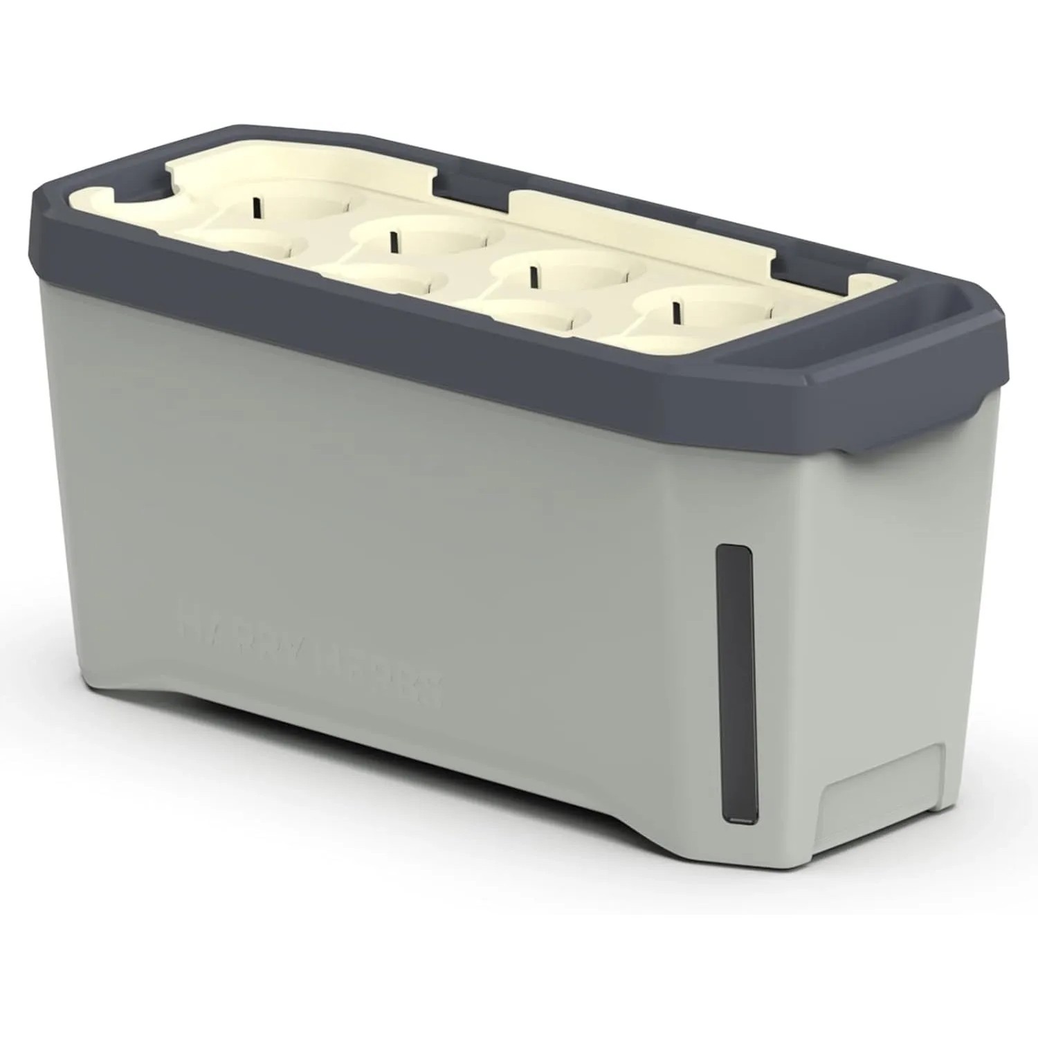Gusta Garden Kräutertopf Harry Herbs 4in1 Pflanzentopf mit Bewässerungssystem Hellgrau ohne Anzuchthaube