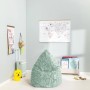 Sitzsack "Fluffy" in Salbei, 120 l, für Kinderzimmer. Bequemer, waschbarer Bezug mit Seitentasche.