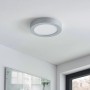 Moderne, runde LED Deckenlampe Marlo in Alu, geeignet für Bad und Feuchträume.