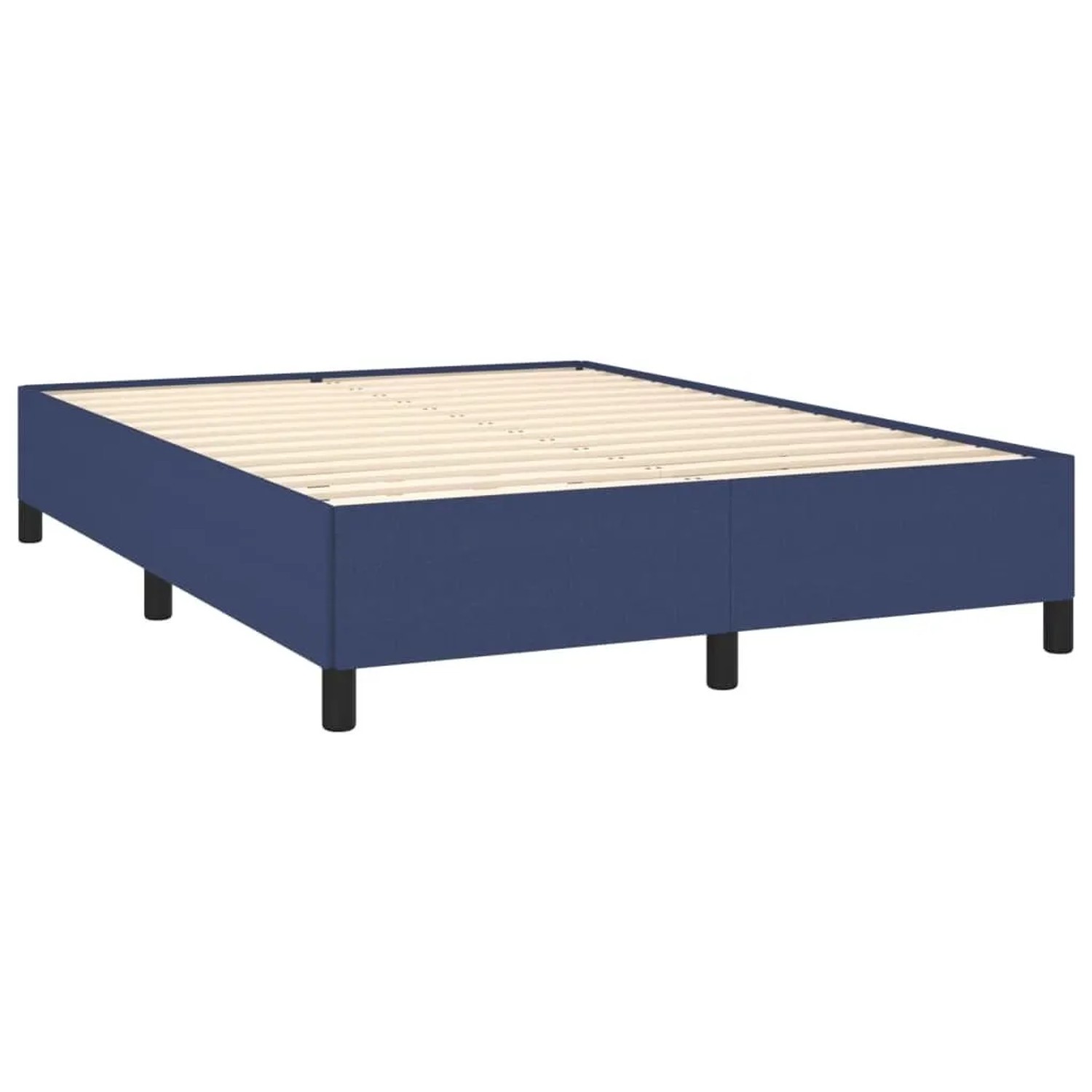 vidaXL Bettgestell ohne Matratze Blau 140x200 cm Stoff 347072 günstig online kaufen