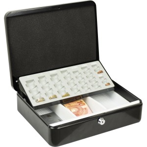 Offene Burg Wächter Geldkassette ZK Money 5030 Euro mit Euro-Zähleinsatz.