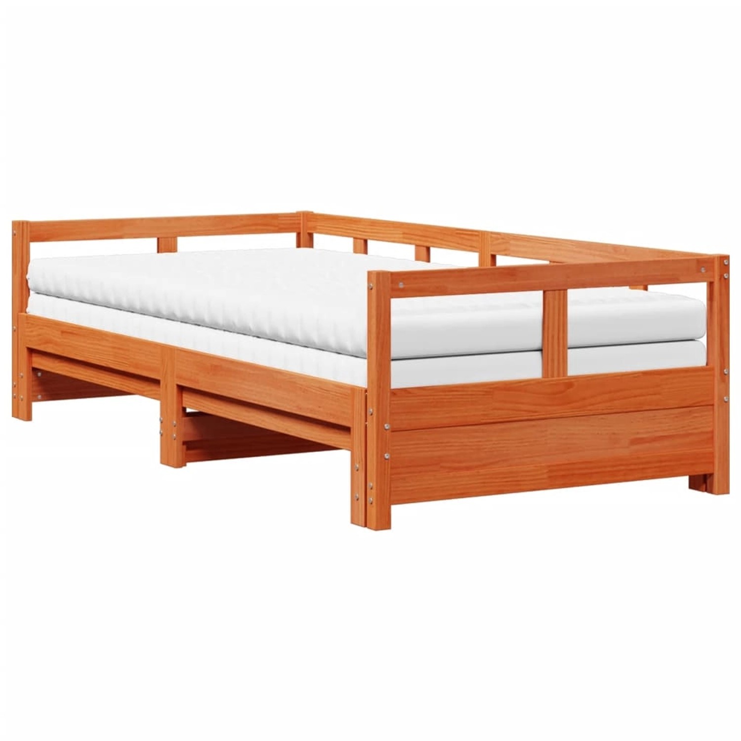 vidaXL Tagesbett Ausziehbar mit Matratzen 90x200 cm Massivholz Kiefer 33210 günstig online kaufen