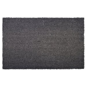 Graue KARAT Kokosmatte 40x60 cm, Eingangsmatte und Fußabtreter aus Naturfasern.