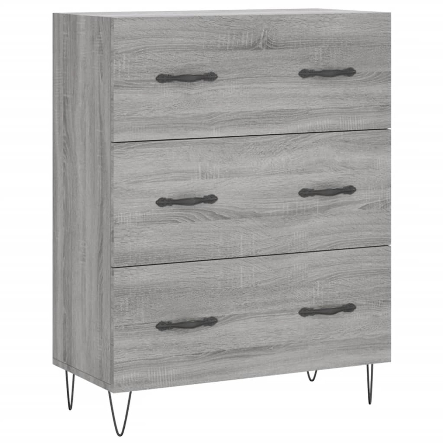 vidaXL Sideboard Grau Sonoma 69,5x34x90 cm Holzwerkstoff 827850 günstig online kaufen