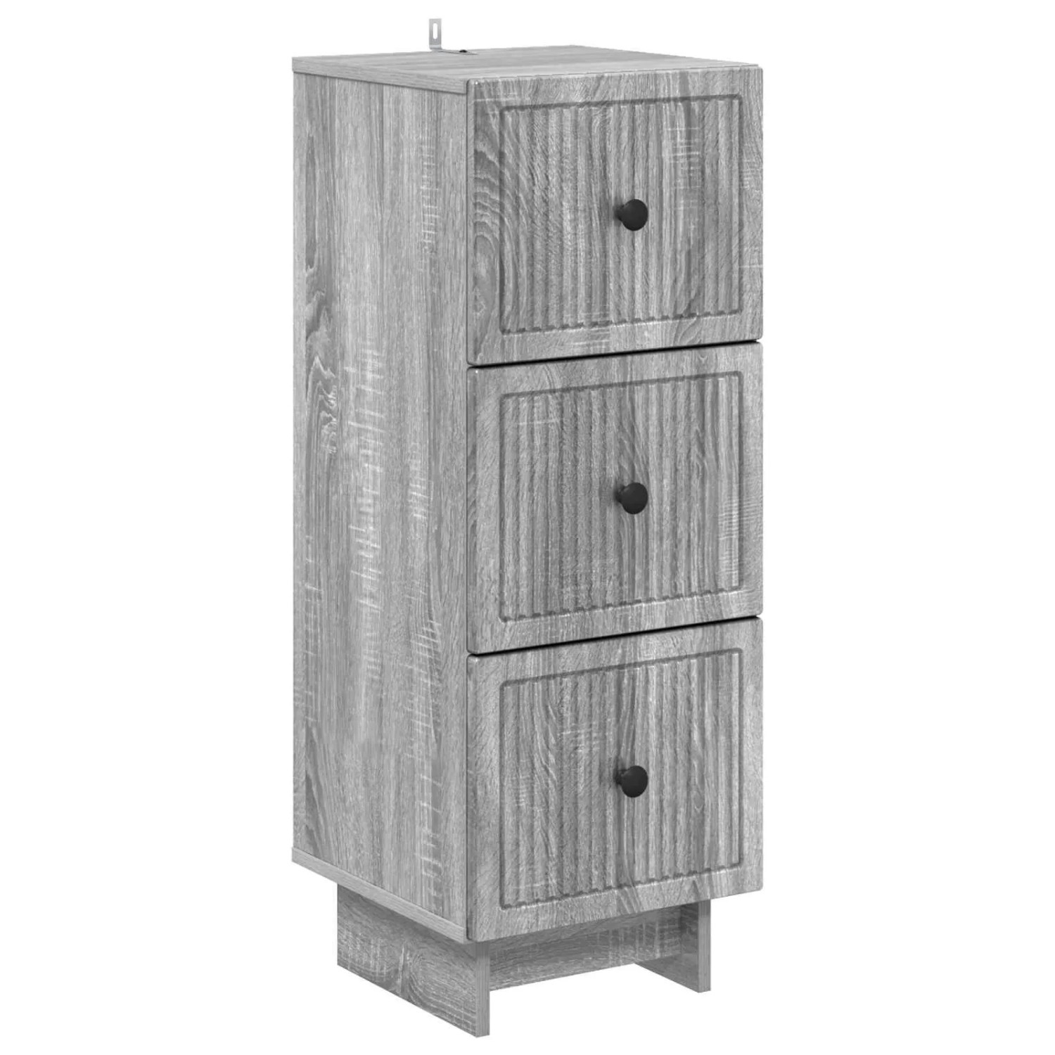 vidaXL Schubladenschrank Graues Sonoma 33 x 34,5 x 90 cm Holzwerkstoff 893931
