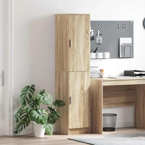 vidaXL Highboard Sonoma Eiche 35 x 39 x 168 cm Holzwerkstoff 869332