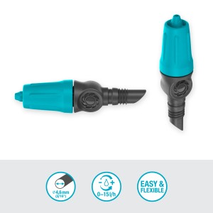 Gardena Endtropfer (10 Stk.) für Micro-Drip-System, regulierbar 0-15 l/h, zur Bewässerung einzelner Pflanzen.