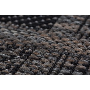 Detailaufnahme: Andiamo Outdoorteppich Utah in Taupe, robust und für Innen- und Außenbereich geeignet.