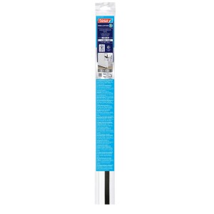 tesa® Insulation Türdichtung Bürste Alu Weiß, selbstklebend für Türspalten bis 15mm.