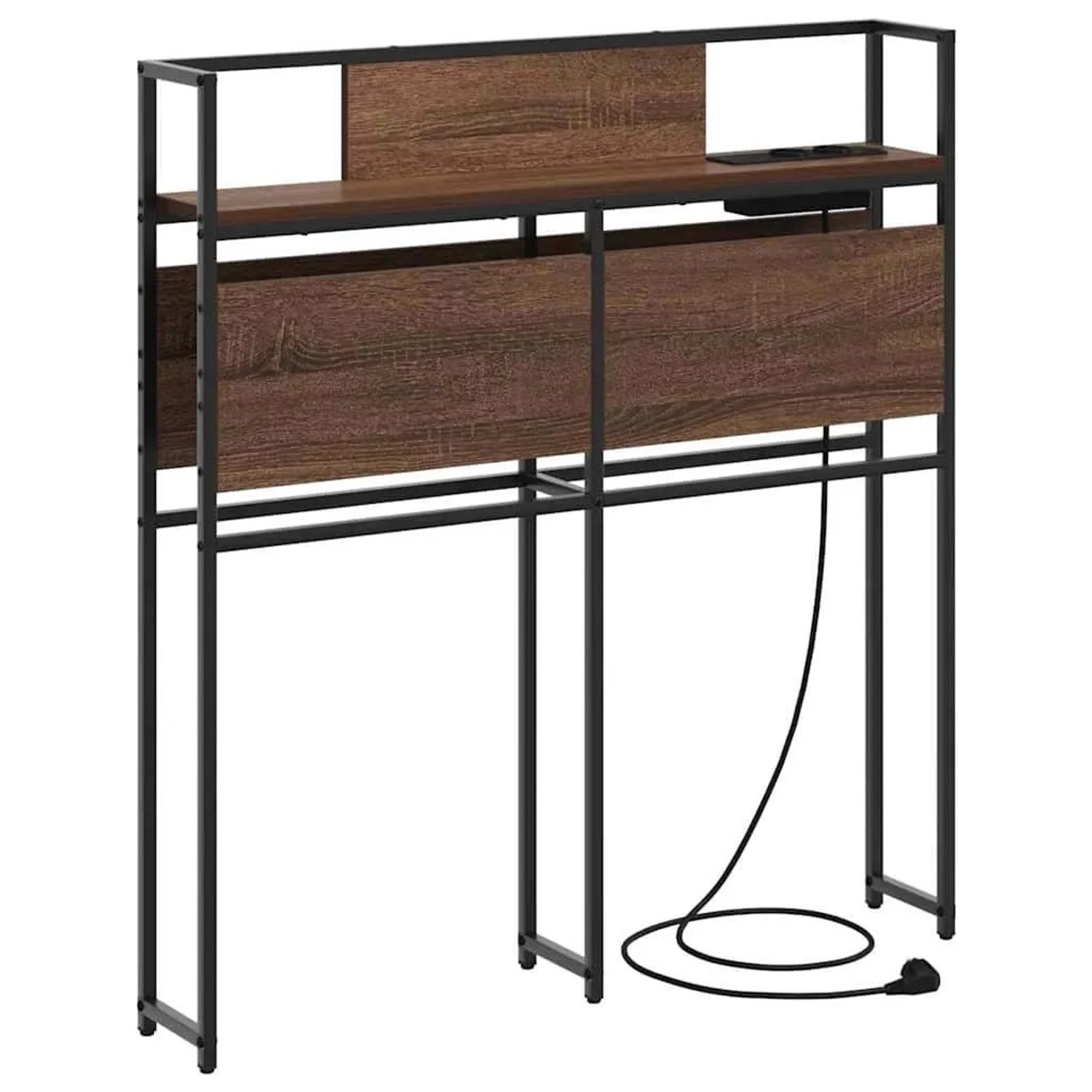 vidaXL Stauraum-Kopfteil Braun Eichen-Optik 90 cm Holzwerkstoff 859624