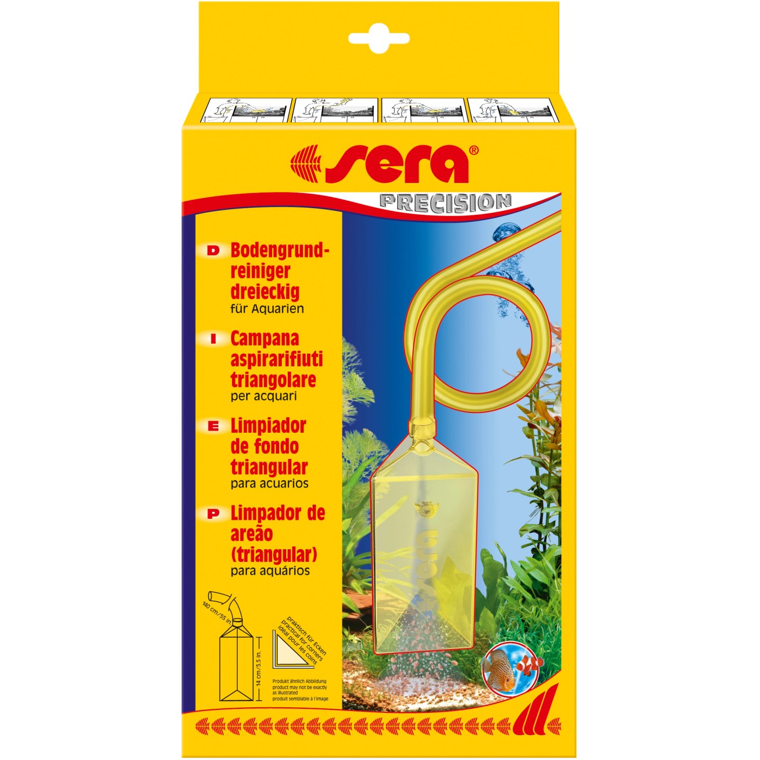 Sera Aquarium Bodengrundreiniger Dreieckig