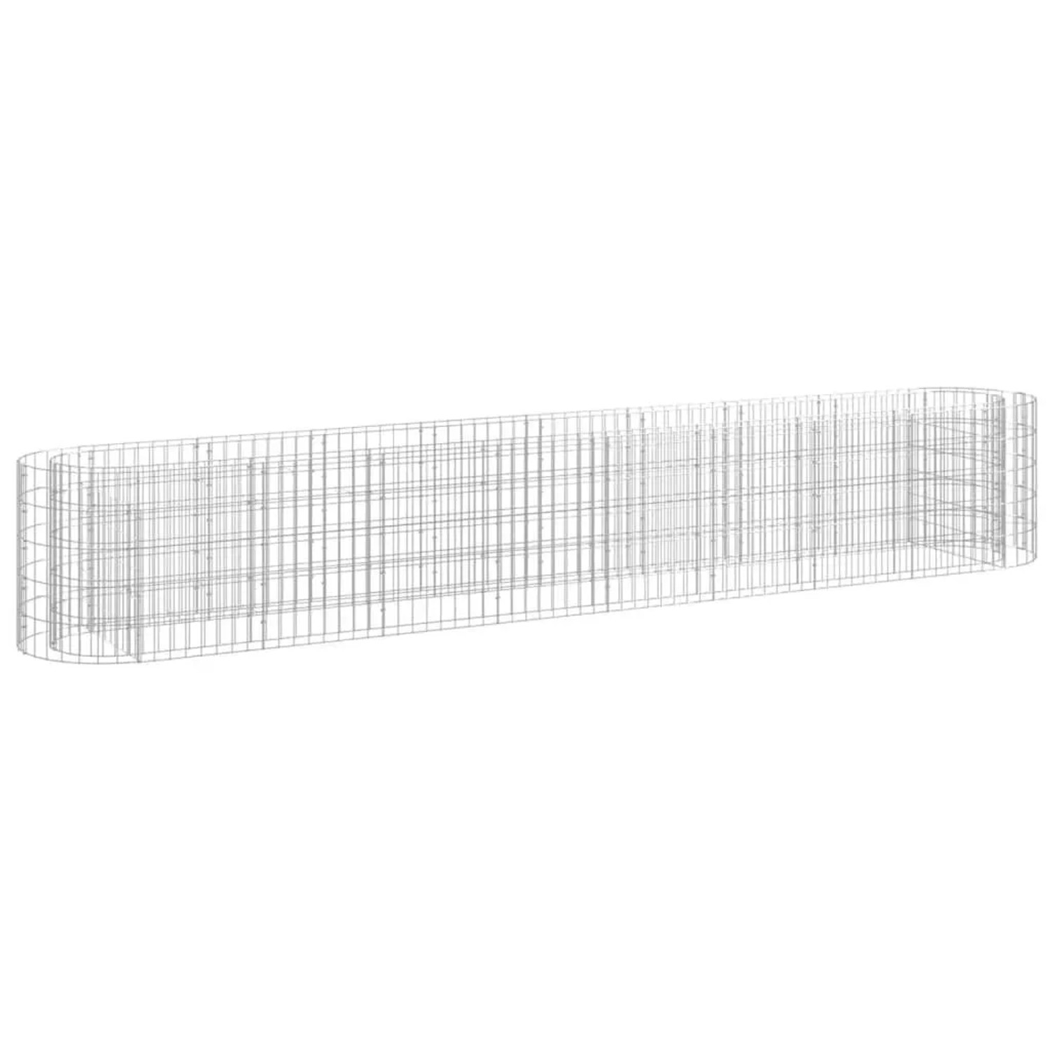 vidaXL Gabionen-Hochbeet Verzinktes Eisen 330x50x50 cm 152027