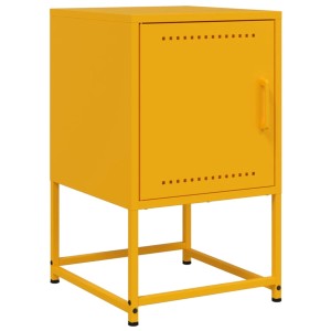 vidaXL Nachttisch Senfgelb 36x39x60,5 cm Stahl 846452