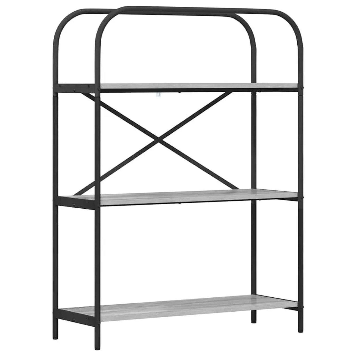 vidaXL Bücherregal Graues Sonoma 80 x 30 x 109 cm Holzwerkstoff 879848 günstig online kaufen