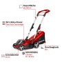 Einhell Akku-Rasenmäher Rasarro GP-CM 36/41 Li-Solo, rot, mit Grasfangkorb.