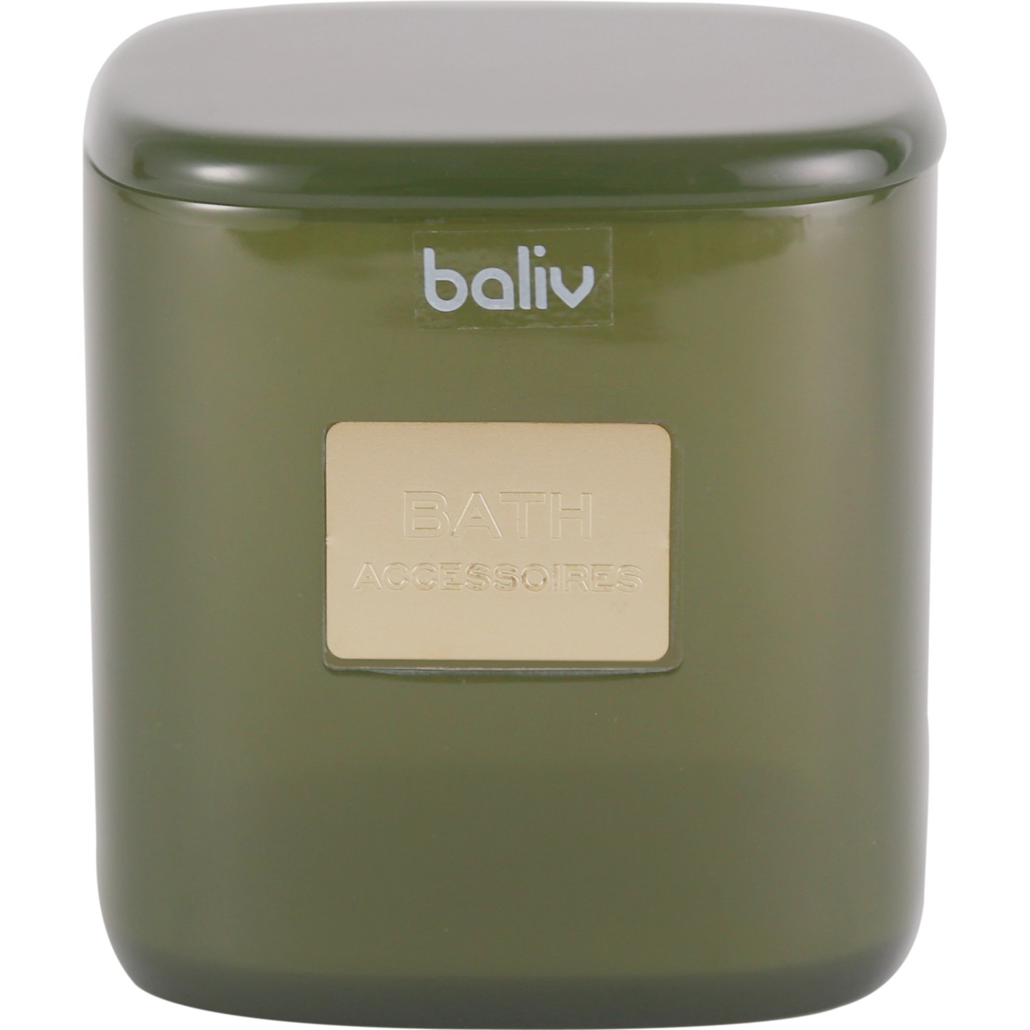 baliv Moss Green trend Kosmetikdose Polyresin Khaki