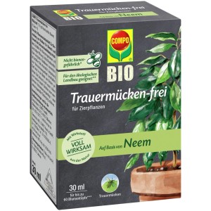 Compo Trauermücken-frei 30ml: Bio Insektizid zur Bekämpfung von Trauermücken an Zierpflanzen.