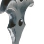 Brünierter Wandhaken aus Eisen im floralen Design, Haken 577.