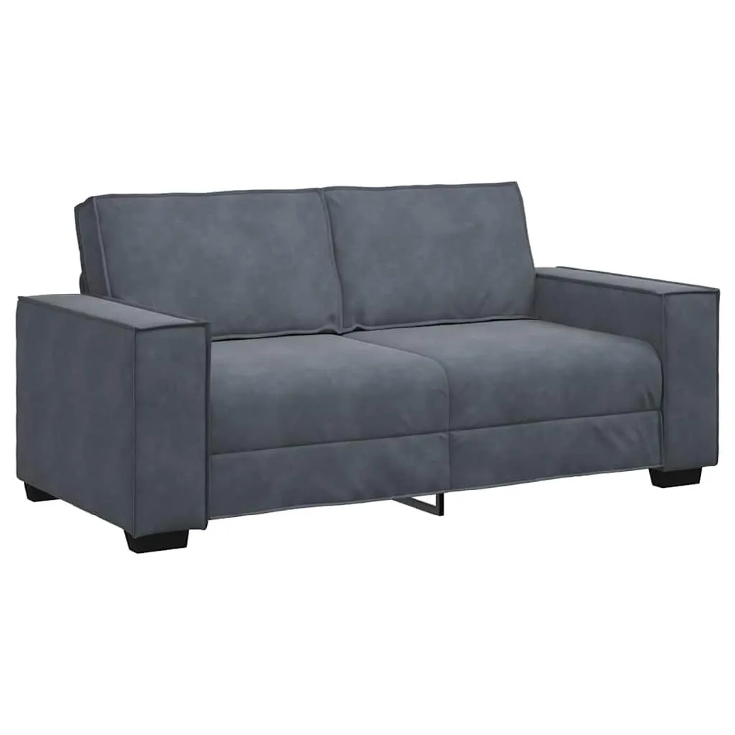 vidaXL 2-Sitzer-Sofa Dunkelgrau 140 cm Samt 4105021 günstig online kaufen