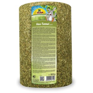 JR Farm Heu-Tunnel Groß für Nager: Ein Tunnel aus Heu zum Verstecken und Knabbern.