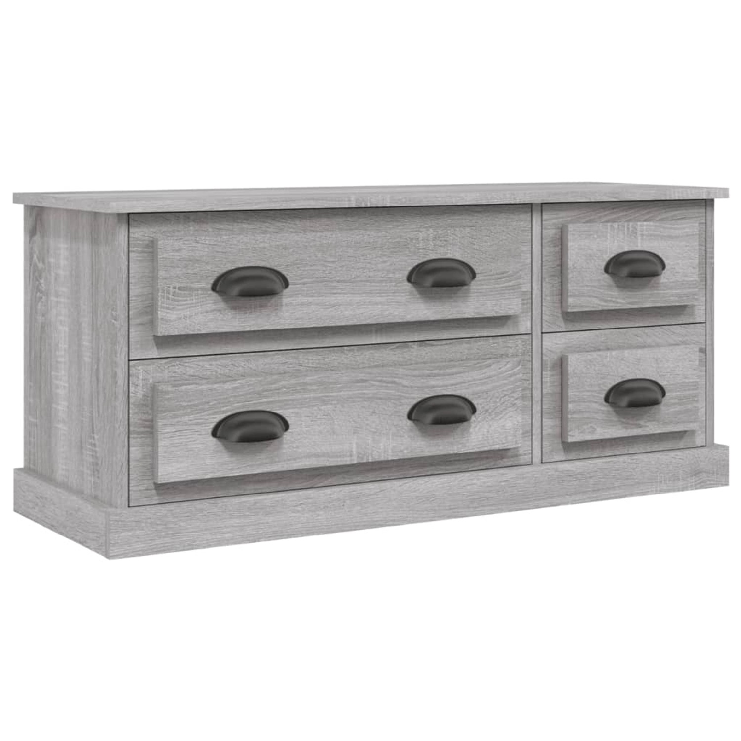 Vidaxl Tv-schrank Grau Sonoma 100x35,5x45 Cm Holzwerkstoff günstig online kaufen