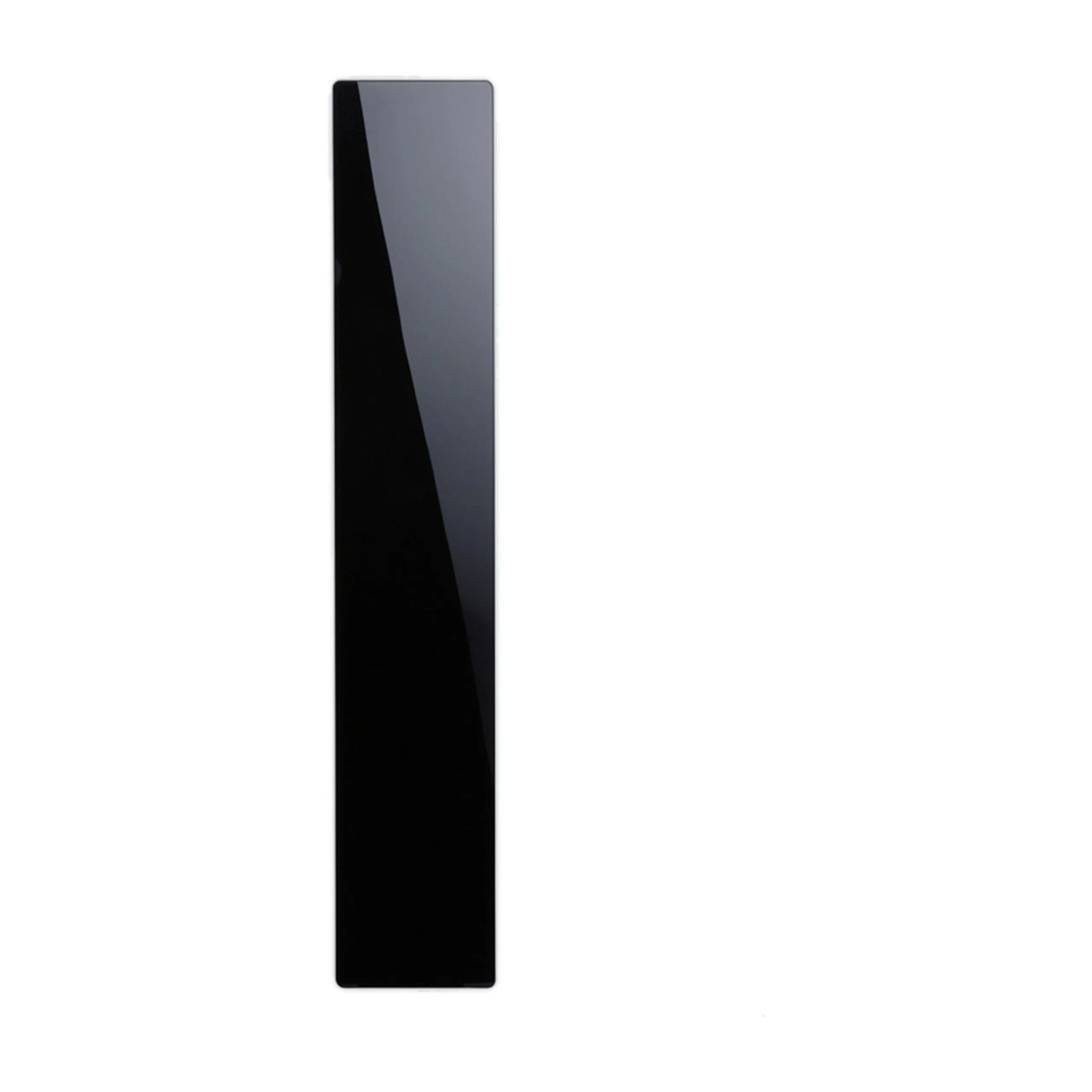 Relaxdays Magnettafel Glas Metall Schwarz Magnetisch Beschreibbar 15 x 80 cm 1,5 kg