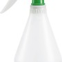 Transparente Sprühflasche 500 ml mit grünem Sprühkopf, ideal für Pflanzenpflege und Reinigung.